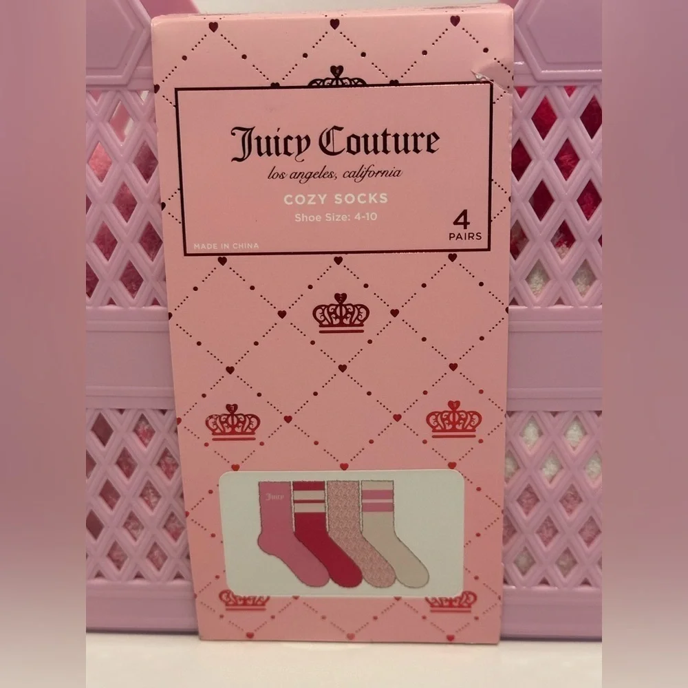 Juicy Couture Pink Cozy Socks Set